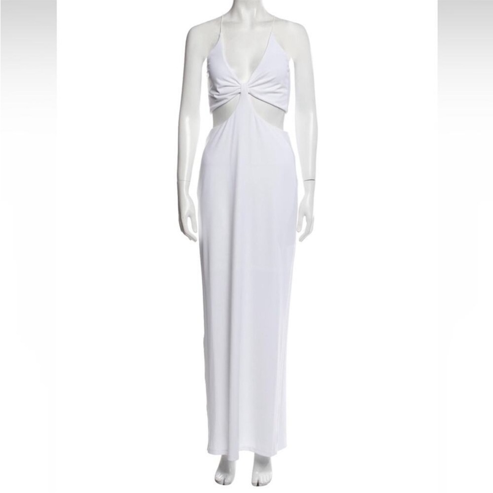 Alice + Olivia Havana Cutout Maxi Dress in White - Picture 4 of 13